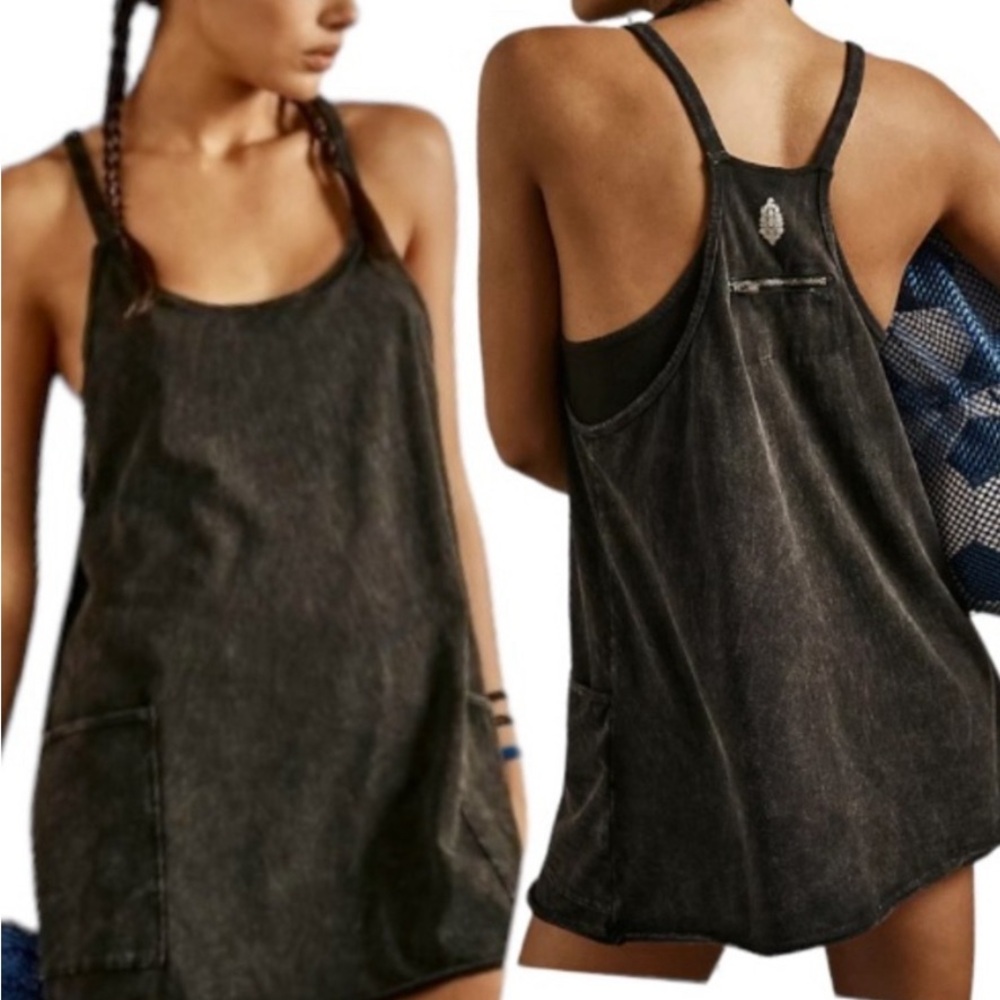 Free People sporty mini dress romper